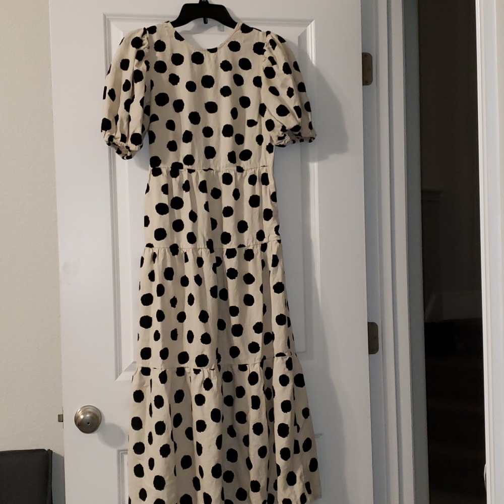 Who What Wear Polka DOt long dress